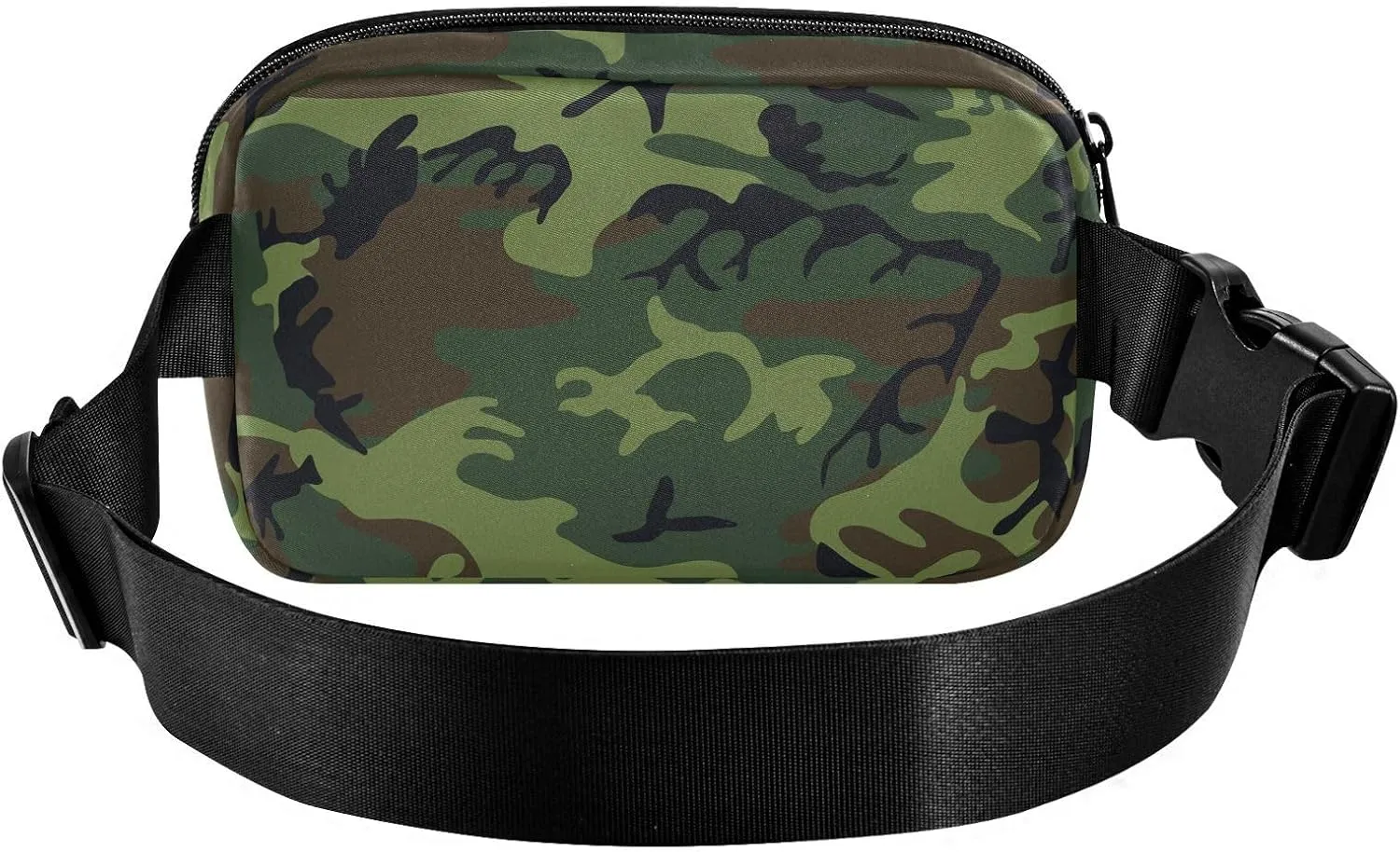Fanny Packs for Women Men Waterproof Belt Bag with Adjustable Strap Waist Pack for Travel Walking Running Hiking Cycling Sports Camouflage Green