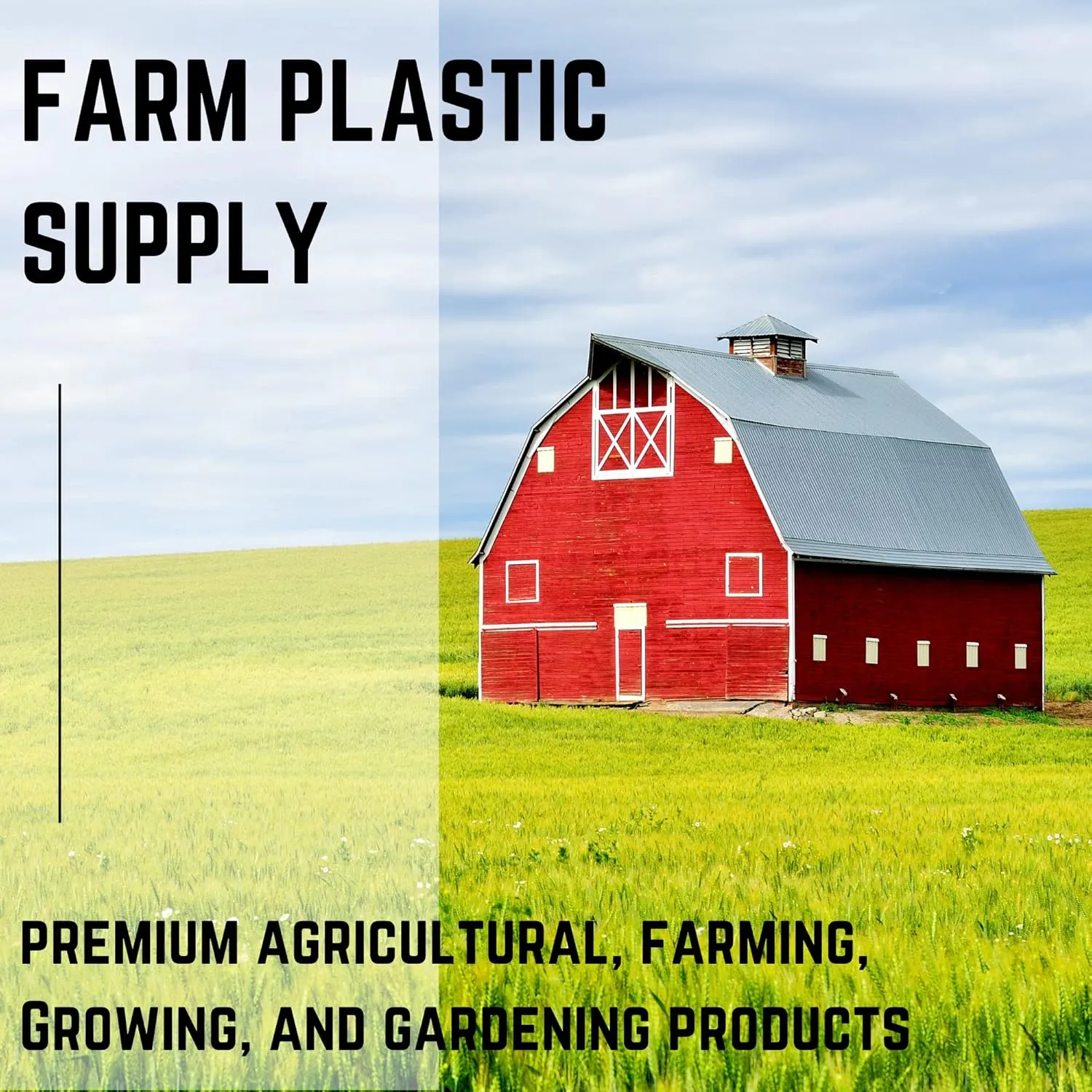 Farm Plastic Supply - 400 Gallon Fabric Grow Bags - (1 Pack) - Nonwoven Fabric Pots with Handles, Grow Bag, Plant Grow Bags, Garden Bag, for Farming, Gardening, Agriculture