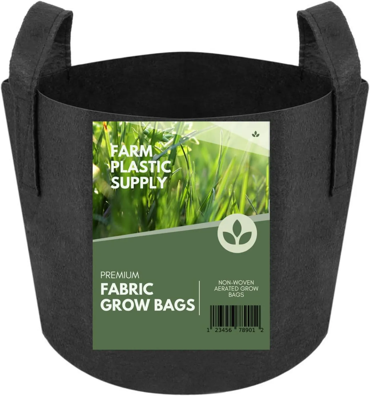 Farm Plastic Supply - 400 Gallon Fabric Grow Bags - (1 Pack) - Nonwoven Fabric Pots with Handles, Grow Bag, Plant Grow Bags, Garden Bag, for Farming, Gardening, Agriculture