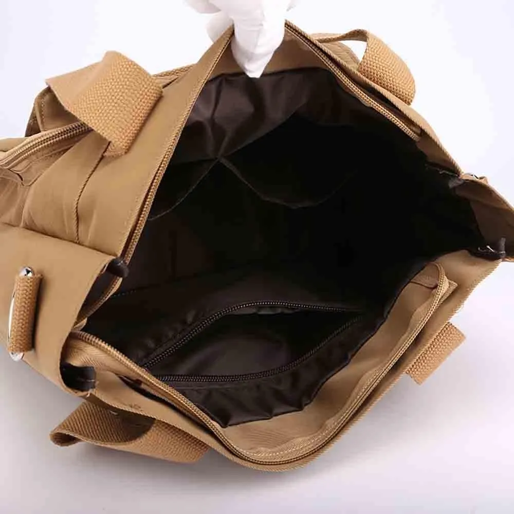 Fashion Women's Canvas Bag Mommy Large Capacity Crossbody Bag Nylon Casual Women's Shoulder Bag