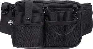 First Lifesaver Nurse Fanny Pack with Multi-Compartment and Tape Holder For Nurses and Nursing Students (Black)