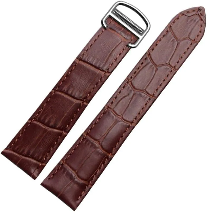 Fit for Omega Watch Speed Seamaster Band Straps Men Deployant Clasp Black Brown Watchband Bracelet Belt 18mm 20mm 22mm Leather