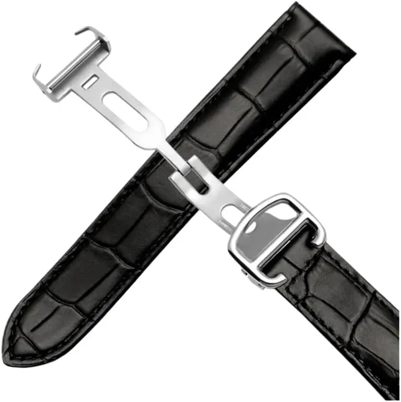 Fit for Omega Watch Speed Seamaster Band Straps Men Deployant Clasp Black Brown Watchband Bracelet Belt 18mm 20mm 22mm Leather