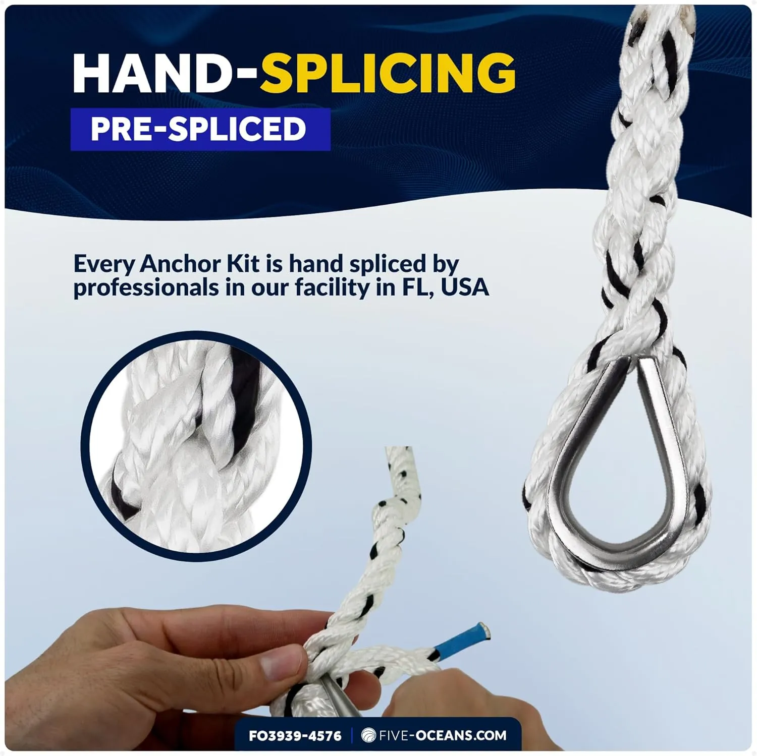 Five Oceans Fluke Boat Anchor, Heavy Duty Hot Dipped Galvanized Steel, Multiple Sizes – Ideal for Pontoon, Dinghies, Boats