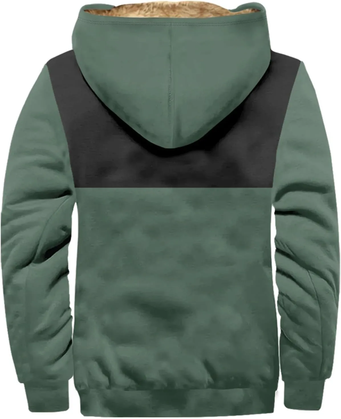 Fleece Jacket Men Cotton Cargo Jacket Winter Sherpa Fleece Lined Coat Shirt Fluffy Pullover Outfits Military Jackets