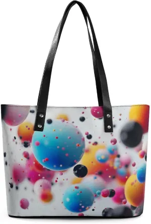 Flowers Women Soft Leather Handbags Tote Purses Shoulder Bucket Bags