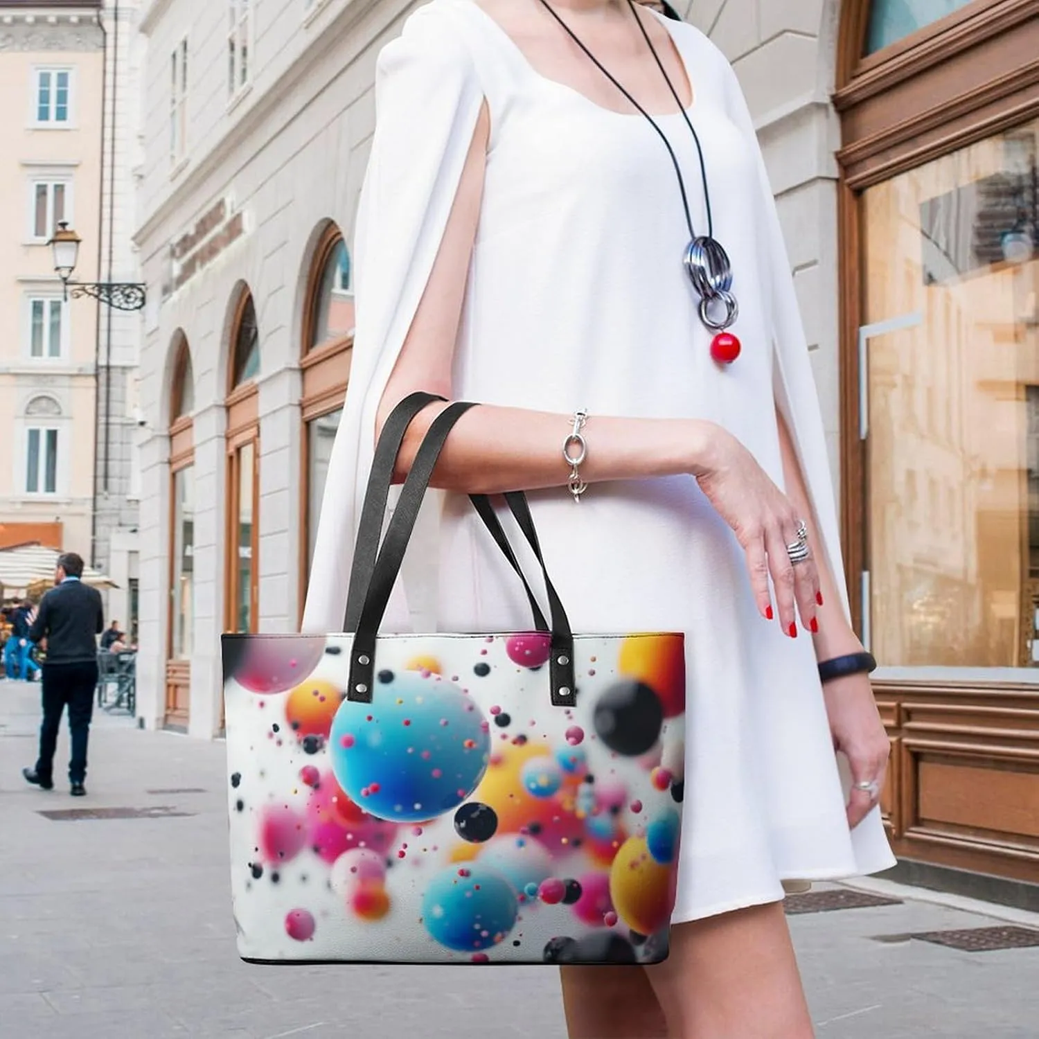 Flowers Women Soft Leather Handbags Tote Purses Shoulder Bucket Bags