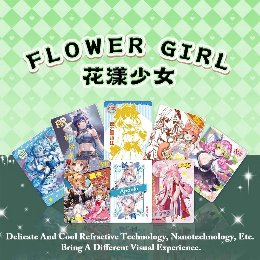 Flowery Girl - Midsummer Chapter - 1 Box, Anime Collection MEIKA Series Girl Cards Waifu Trading Card (HYSN5-01)