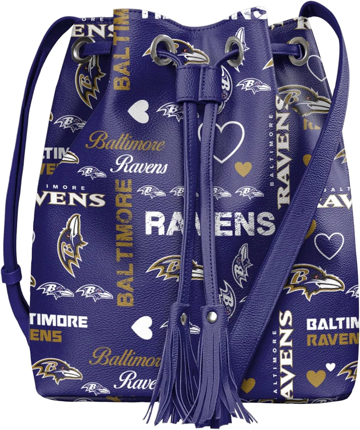 FOCO Baltimore Ravens NFL Logo Love Cinch Purse