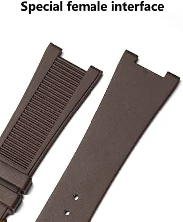 For PP Patek Philippe Silicone Watch Belt 5711 5712g Nautilus Watch Strap Special Interface 25mm*13mm Watchband