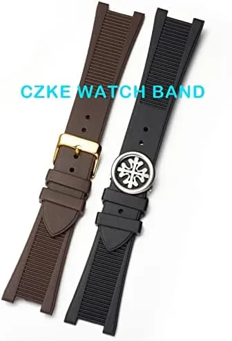 For PP Patek Philippe Silicone Watch Belt 5711 5712g Nautilus Watch Strap Special Interface 25mm*13mm Watchband
