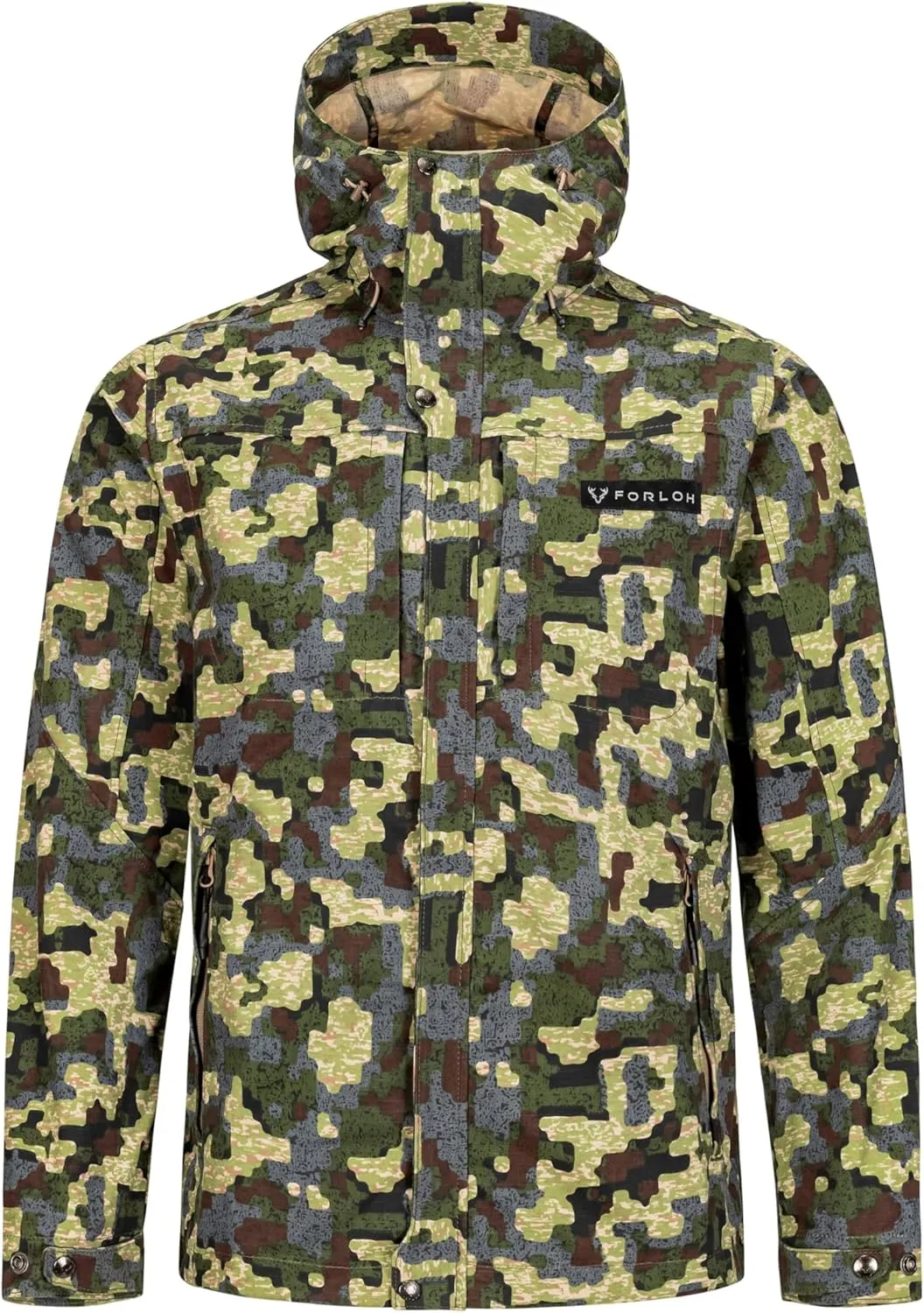 FORLOH Men’s BTM Pro Wax Cotton Jacket – Upland Brush Jacket | Water Repellent | Hunting, Hiking | Wax Ripstop Fabric