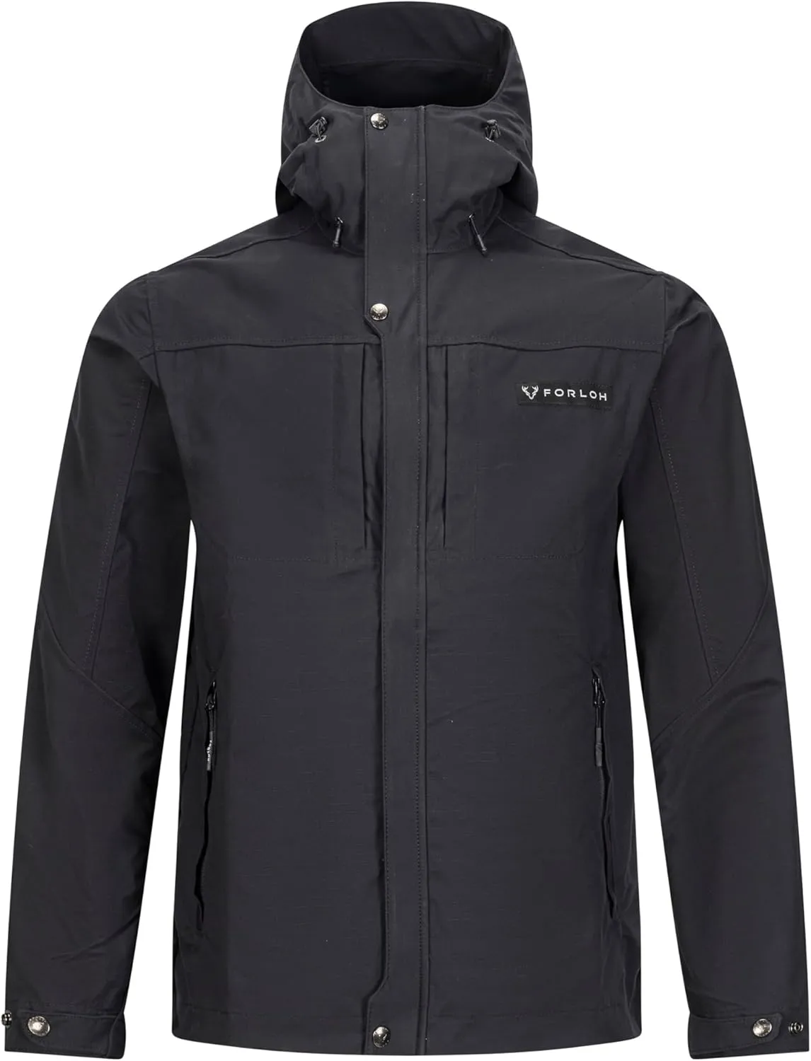 FORLOH Men’s BTM Pro Wax Cotton Jacket – Upland Brush Jacket | Water Repellent | Hunting, Hiking | Wax Ripstop Fabric