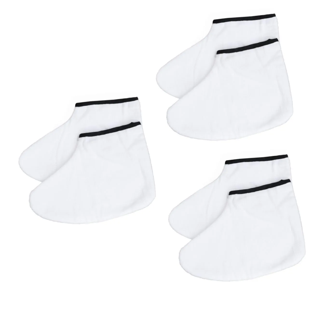 FRCOLOR 3 Pairs Paraffin Wax Foot Cover Moisturizing Socks Women Heat Therapy Insulated Foot Straps