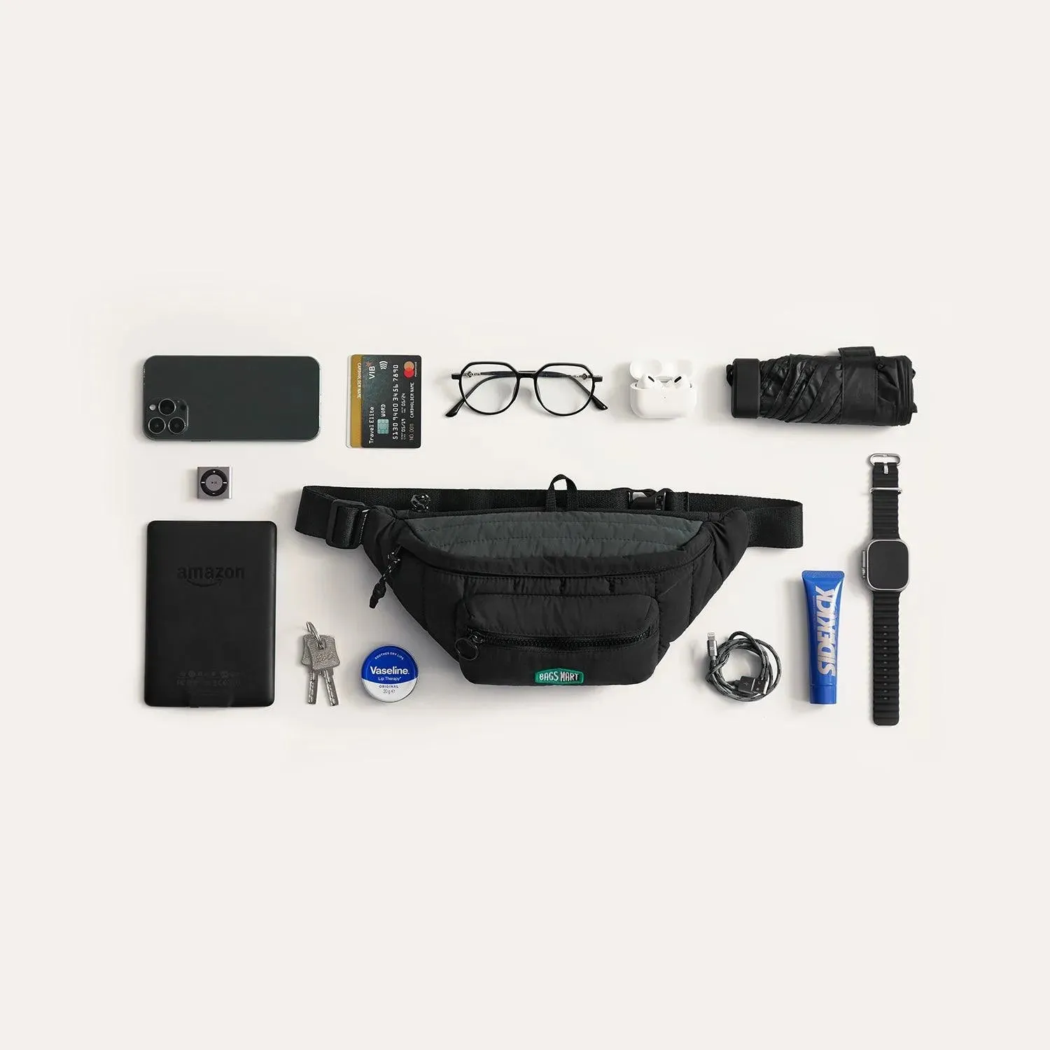 (FREE GIFT) Walker 2.5L Quilted Fanny Pack