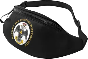 Freemasonry and Scottish Rite Sports crossbody waist bag, casual chest bag