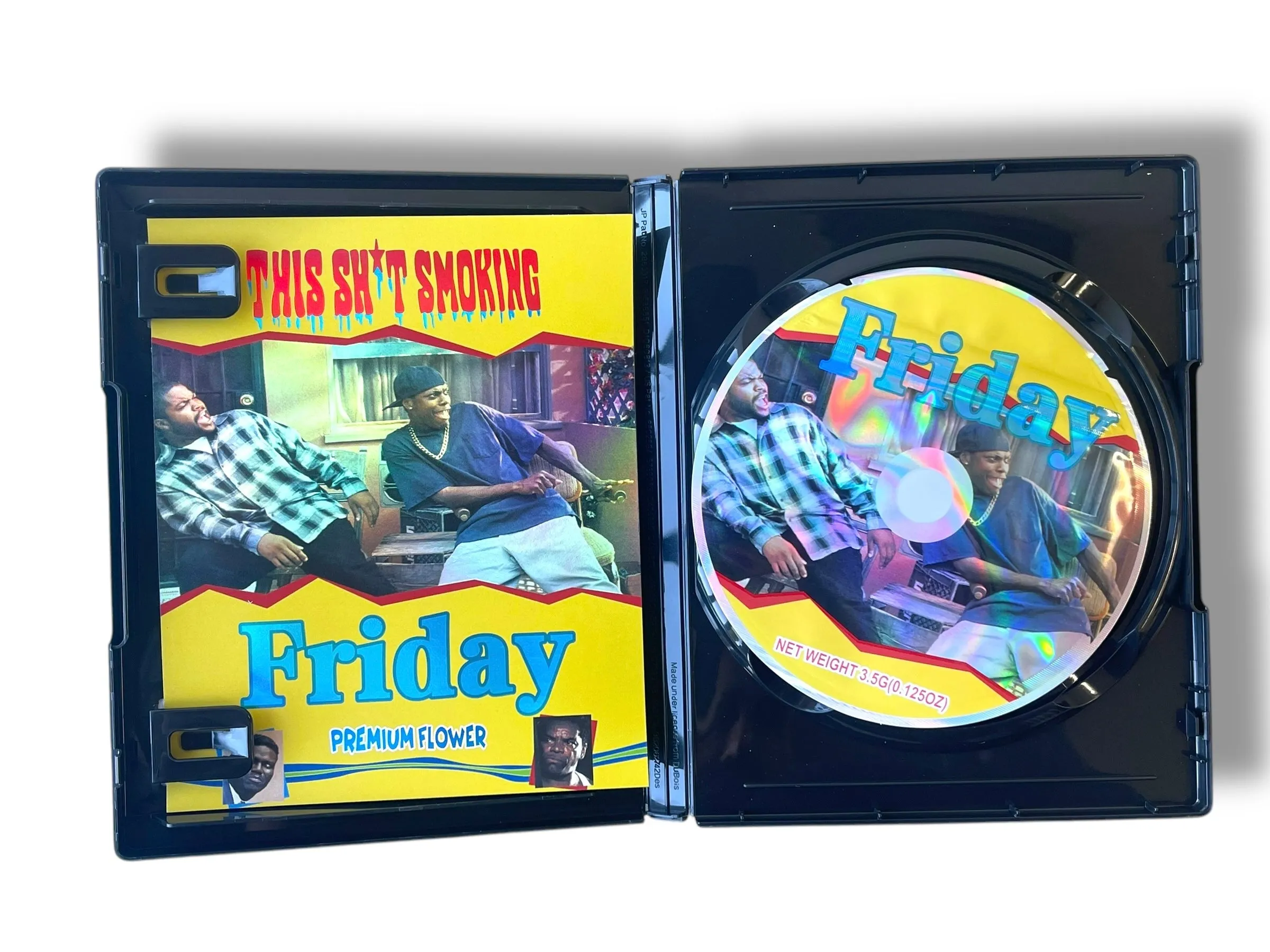 Friday CD Cases With Mylar Bag 3.5 Grams
