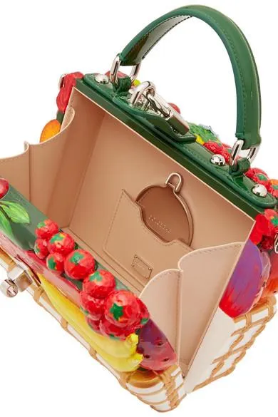 Fruit-Embellished Tote