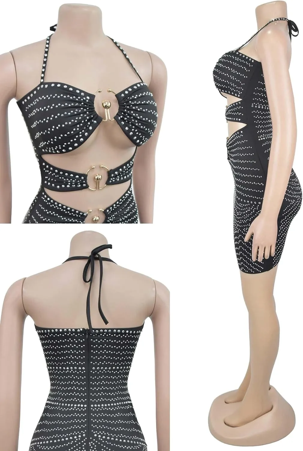 Fully Lined Stretchy Sequin Mini Dress for Women Cocktail,Prom,Night Out