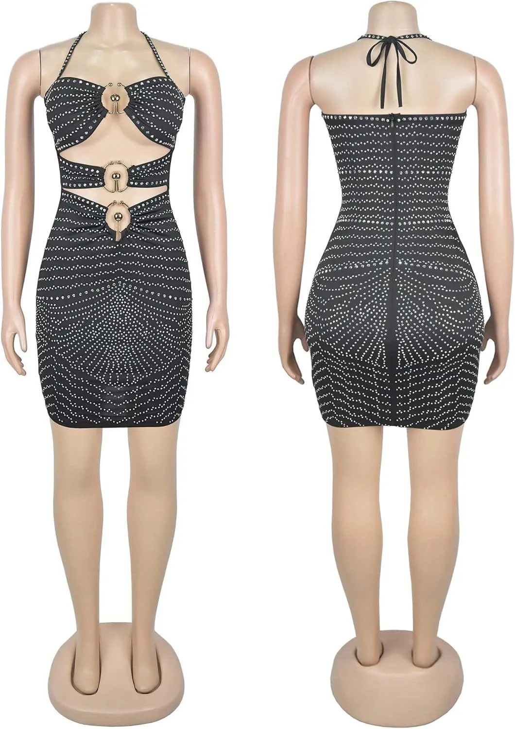 Fully Lined Stretchy Sequin Mini Dress for Women Cocktail,Prom,Night Out