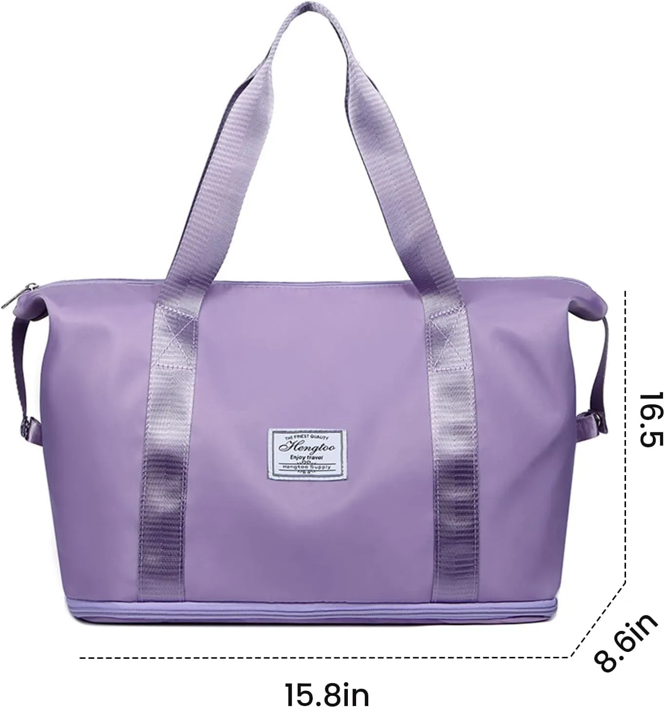 FUNSEED Tote Bag with Multiple Pockets, Weekender Travel Overnight Gym Bag, Work Shopping Handbag