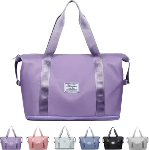 FUNSEED Tote Bag with Multiple Pockets, Weekender Travel Overnight Gym Bag, Work Shopping Handbag