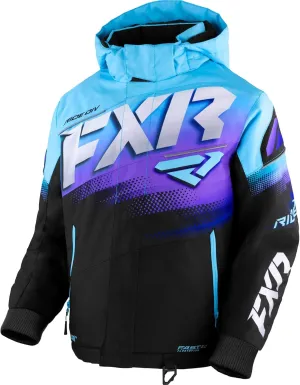 FXR Children's Boost Jacket 2025 (Black/Sky/Purple Fade - 6)