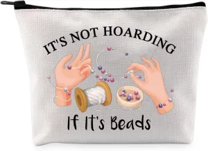 G2TUP Beaders Gift If It's Beads Makeup Bag Bead Collector Cosmetic Bag Handicraft Lover Gift DIY Enthusiast Gift (If It's Beads MB)