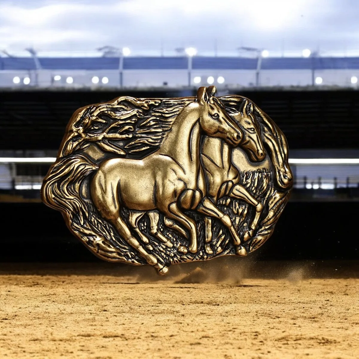 Galloping Freedom Belt Buckle