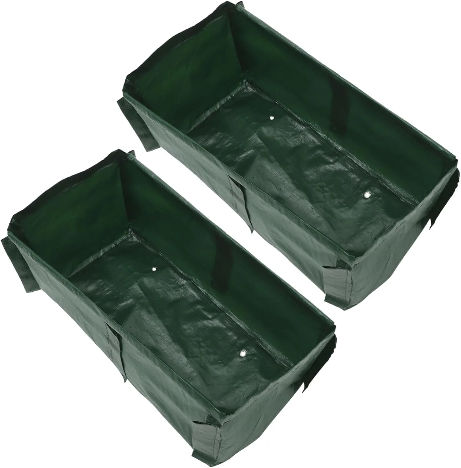 GALPADA 2pcs Garden Planting Bag Breathable Vegetable Growth Container Durable Rectangular Planter for Outdoor and Indoor Use Fabric
