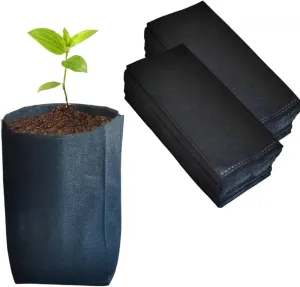 gardtree Plant Nursery Bags 6.3” x 7” 200PCS, Non-Woven Biodegradable Plant Grow Bags Fabric Seedling Starter Bags for Vegetable Flower Fruit Saplings Tree, Home Garden Supply