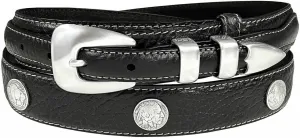 Genuine Leather Western Ranger Belt 1-3/8"(35mm) Taper to 3/4"(19mm) Wide, Multiple Choices