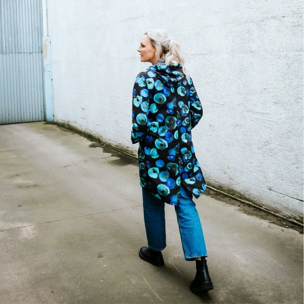 Georgie Rain Coat Evie Kemp Night Bloom
