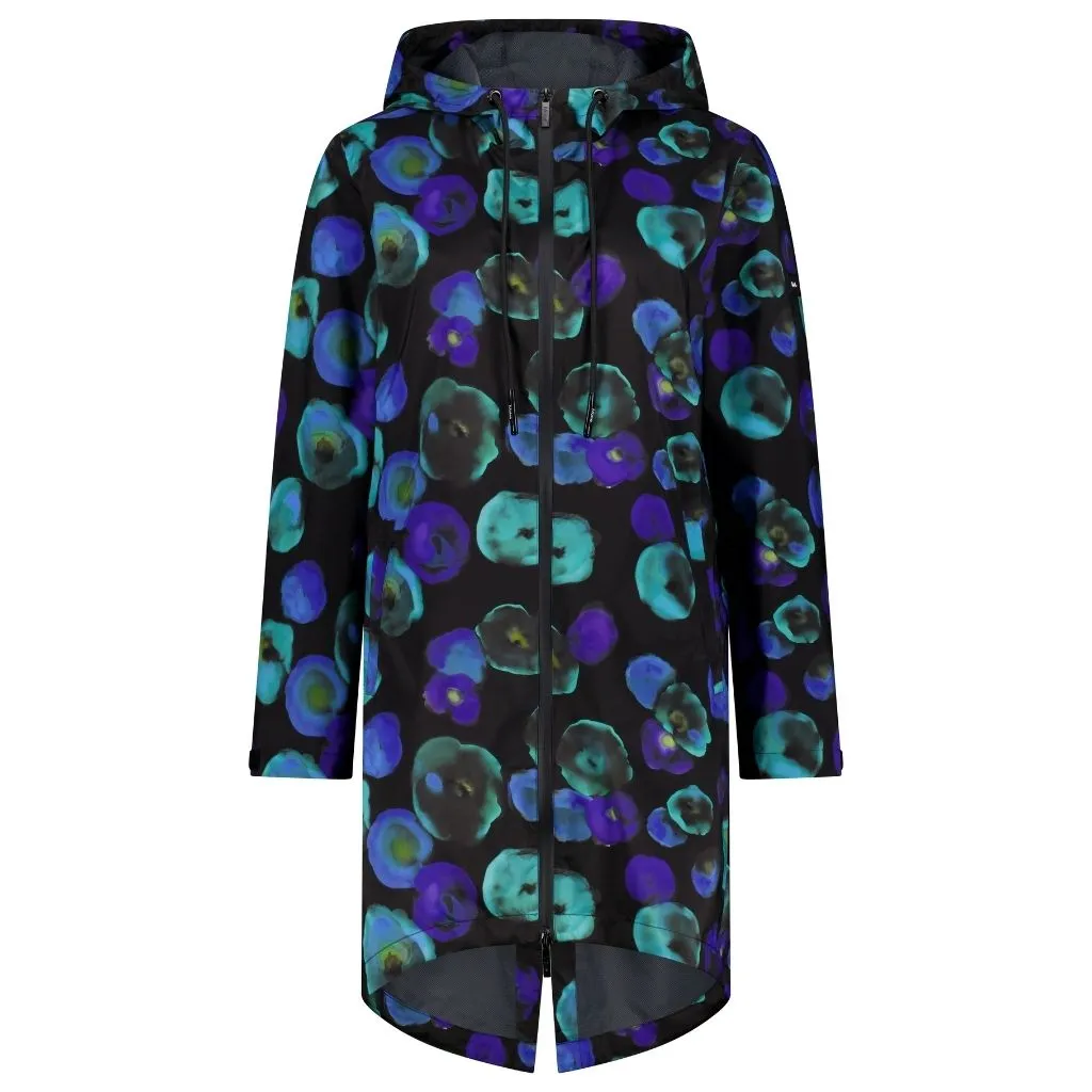 Georgie Rain Coat Evie Kemp Night Bloom