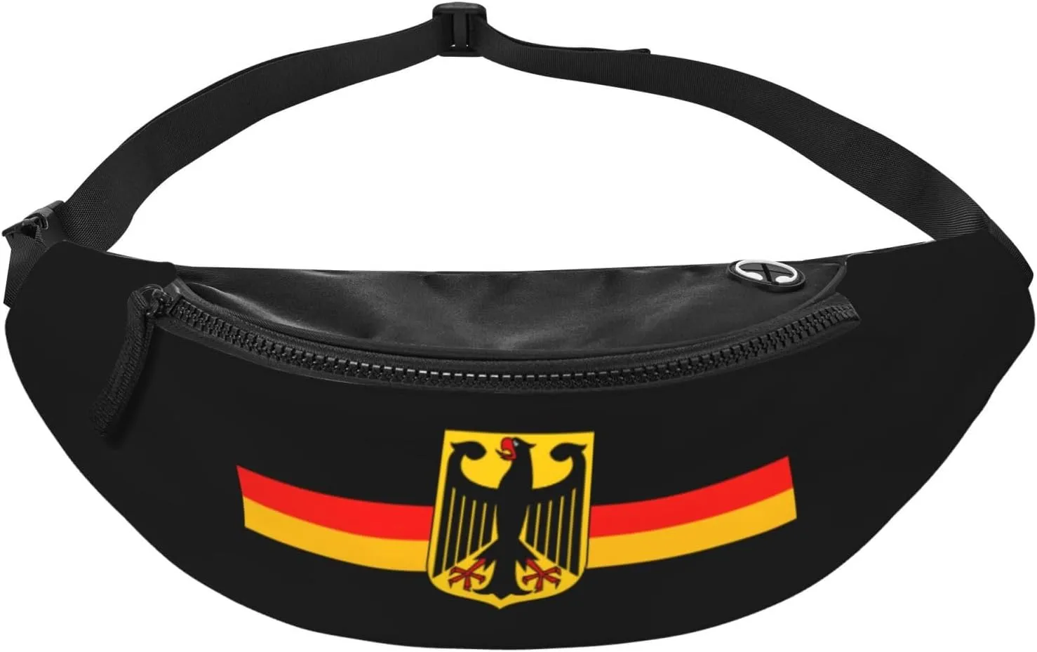 German Flag With Eagle Fanny Pack Daypack Crossbody Waist Bag For Travel Sports Running Hiking