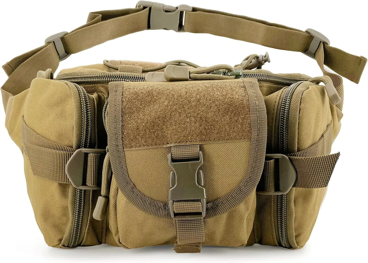 Gespann Tactical Waist Pack Fanny Pack Military Waist Bag Versatile EDC Hip Pack for Outdoor Sports and Everyday Carry (Sand)