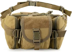 Gespann Tactical Waist Pack Fanny Pack Military Waist Bag Versatile EDC Hip Pack for Outdoor Sports and Everyday Carry (Sand)