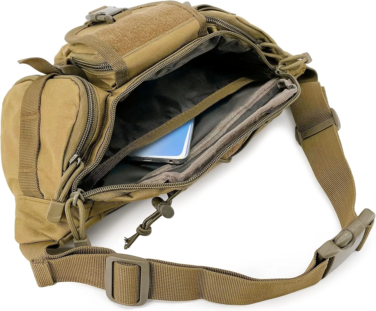 Gespann Tactical Waist Pack Fanny Pack Military Waist Bag Versatile EDC Hip Pack for Outdoor Sports and Everyday Carry (Sand)