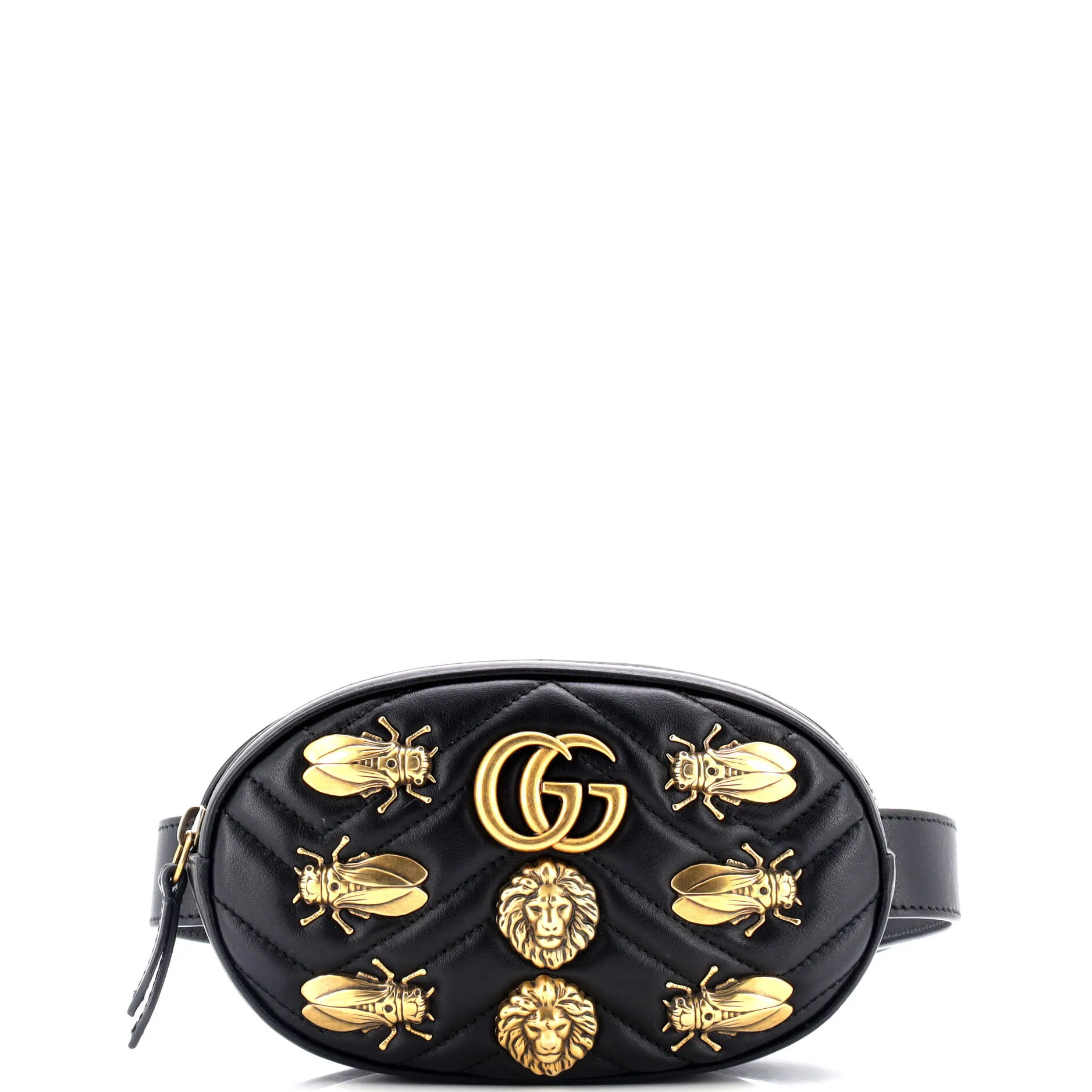 GG Marmont Belt Bag Embellished Matelasse Leather