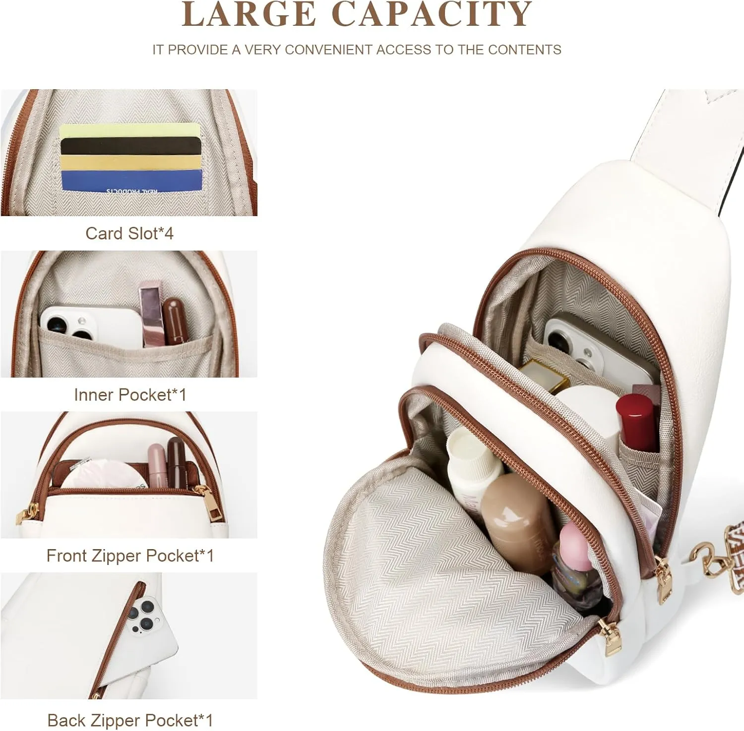 Gifts for Women Mothers Day Gifts Crossbody Bags Sling Bag Fanny Packs for Women with Initial Letter Chest Bag