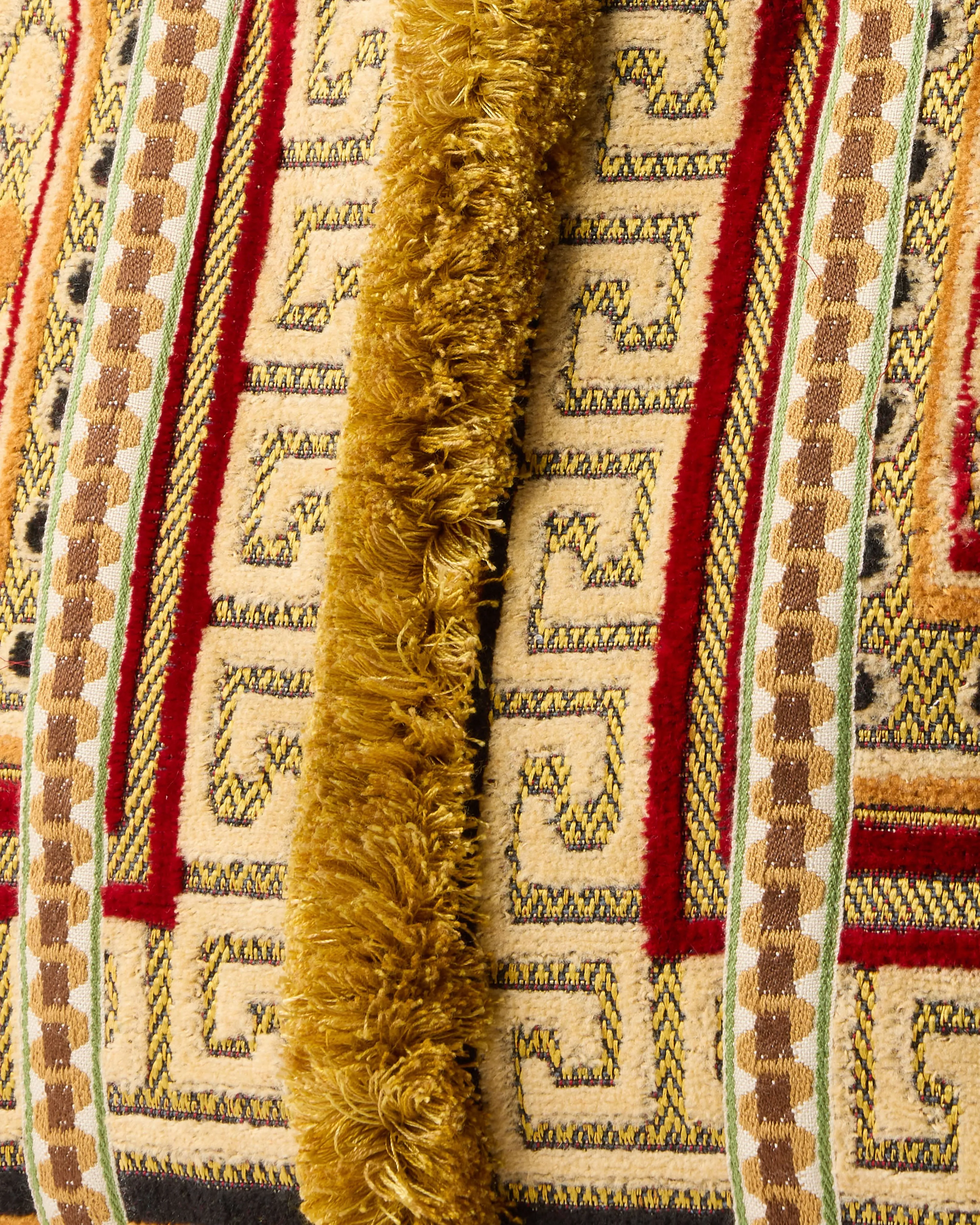 Gilla Velvet Tote Bag, Ochre
