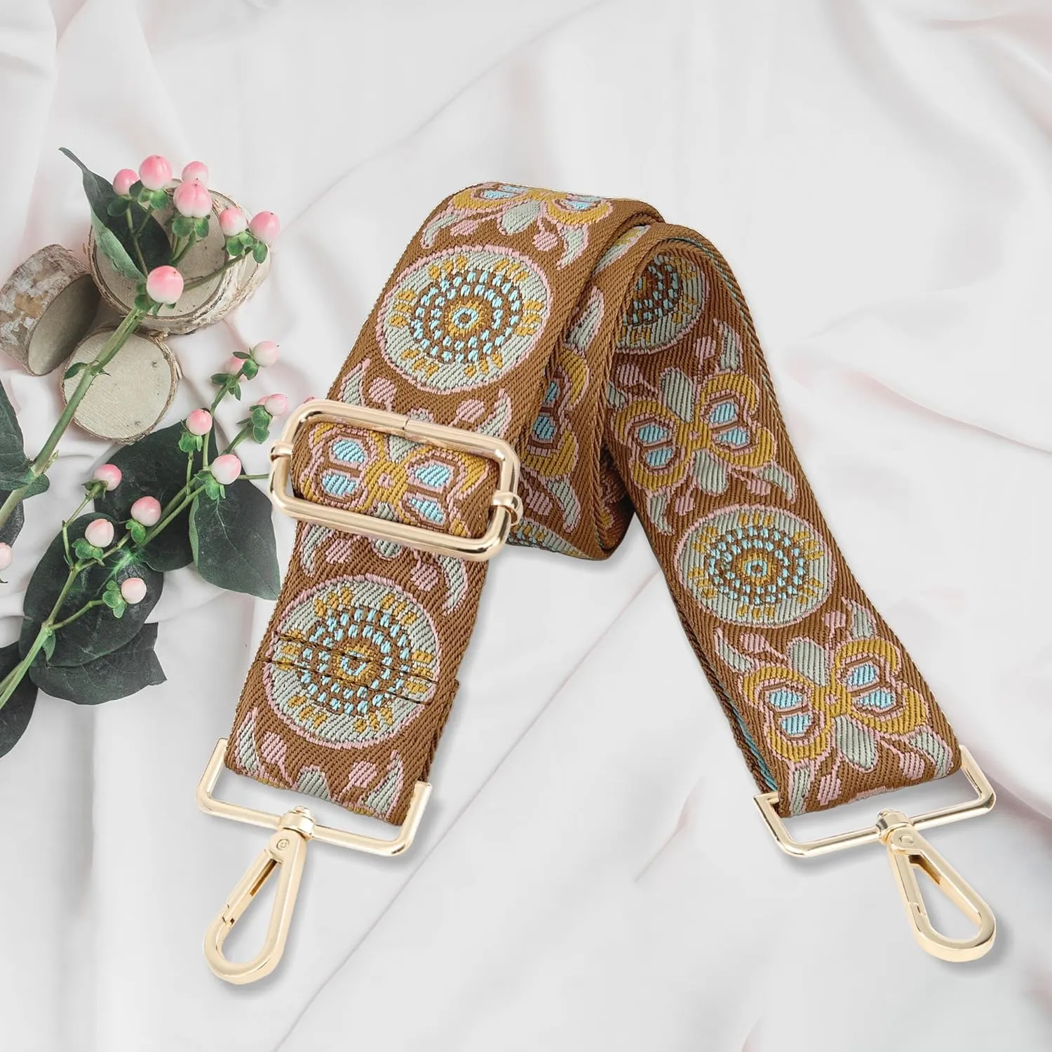 GINJKGO Purse Straps Replacement Crossbody - Adjustable Bag Strap for Purses, Wide Shoulder Strap for Women Guitar Purses