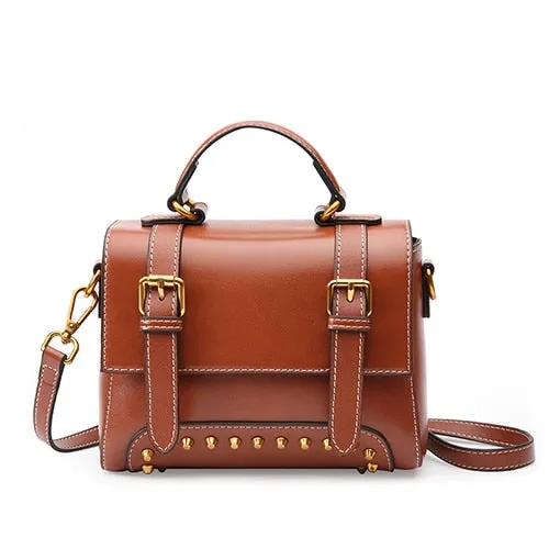 Go Meetting Genuine Leather Women Shoulder Bags