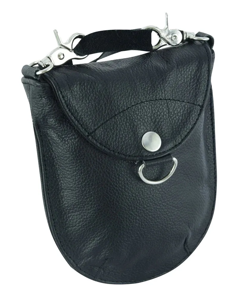 GO1204 Ladies Small Leather Belt Clip Purse