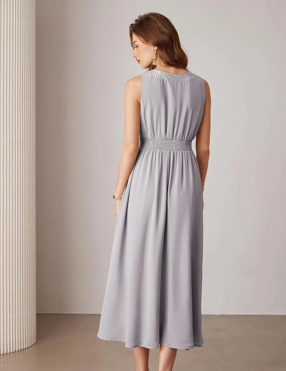 GRACE KARIN Women's Formal Dresses Mother of The Bride Dresses for Wedding Party Cocktail Dress Two Piece Dress Sequin Dress