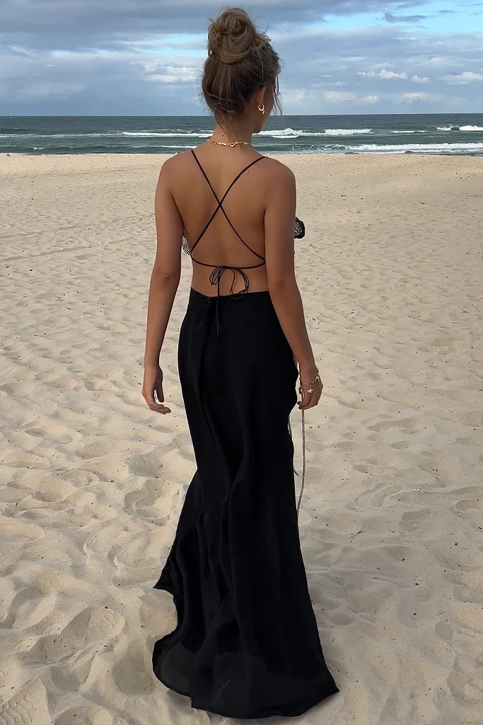 GRACE TOP - BLACK GLIMMER