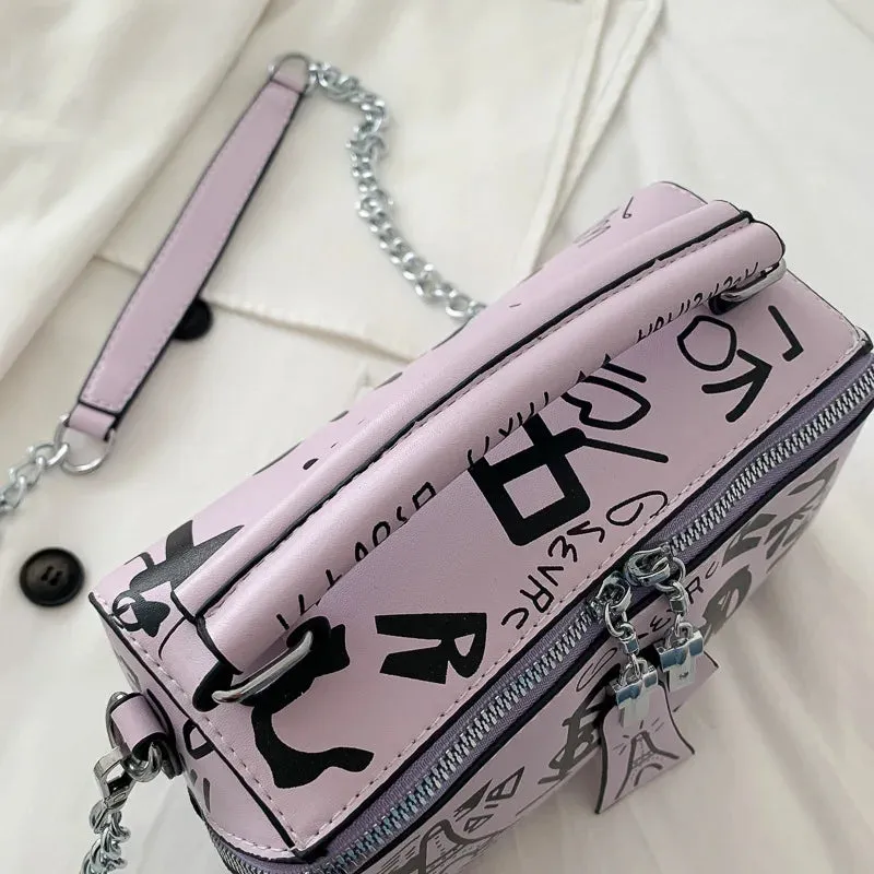 Graffiti Prints Box Bags
