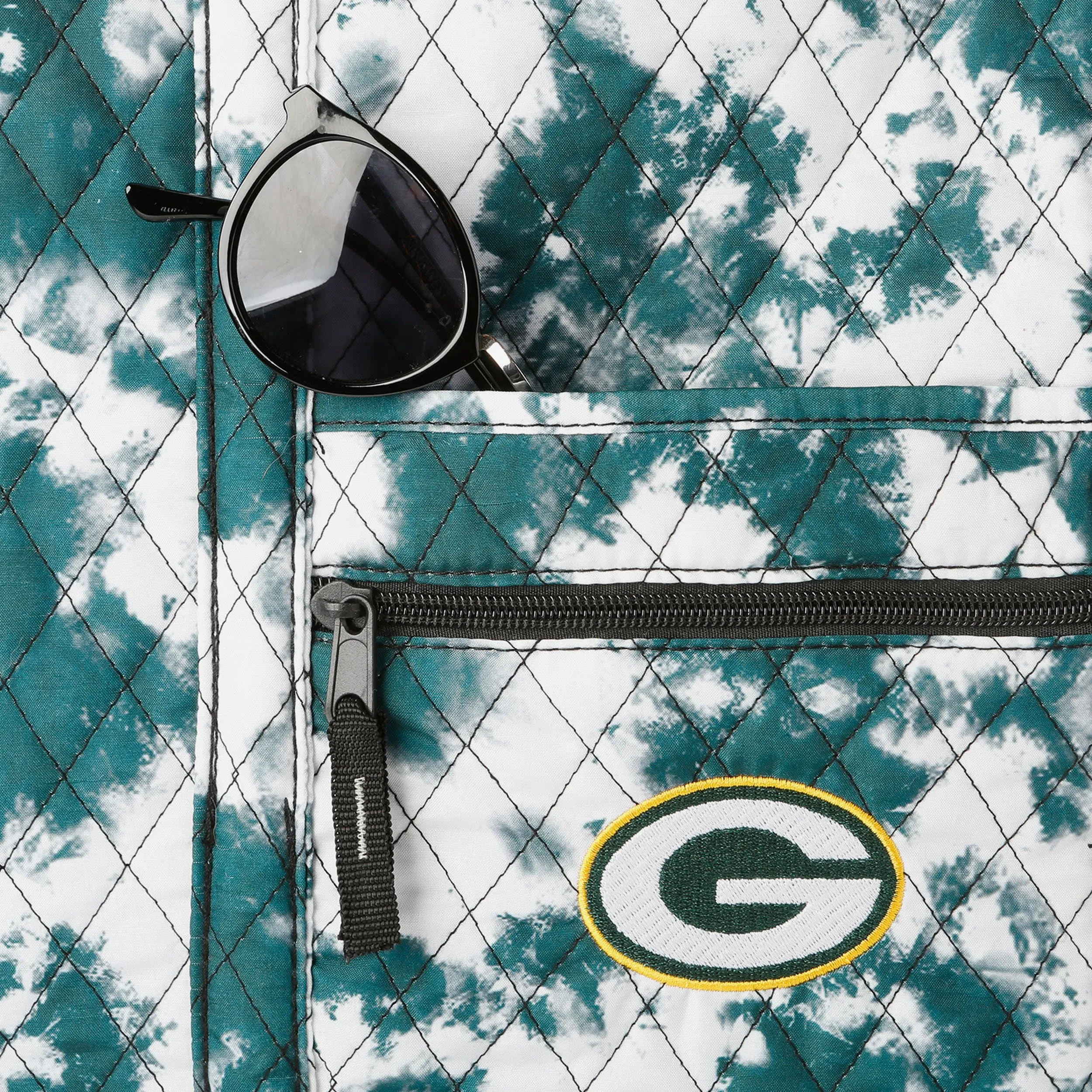 Green Bay Packers Tie-Dye Takeaway Tote Bag