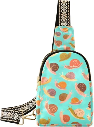 Green Cartoon Snail shoulder bag fashion small cross body bag for travel