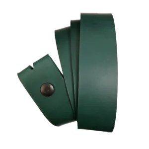 Green Leather Press Stud Strap